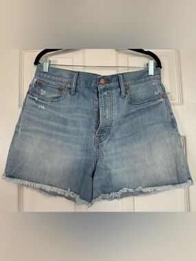 Madewell Light Blue Denim Relaxed Shorts